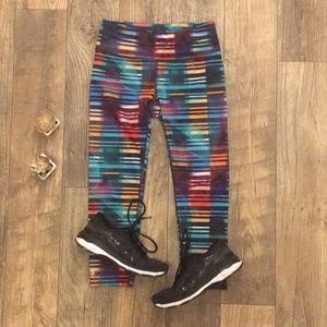 🧡💚 Athleta multicolored cropped leggings